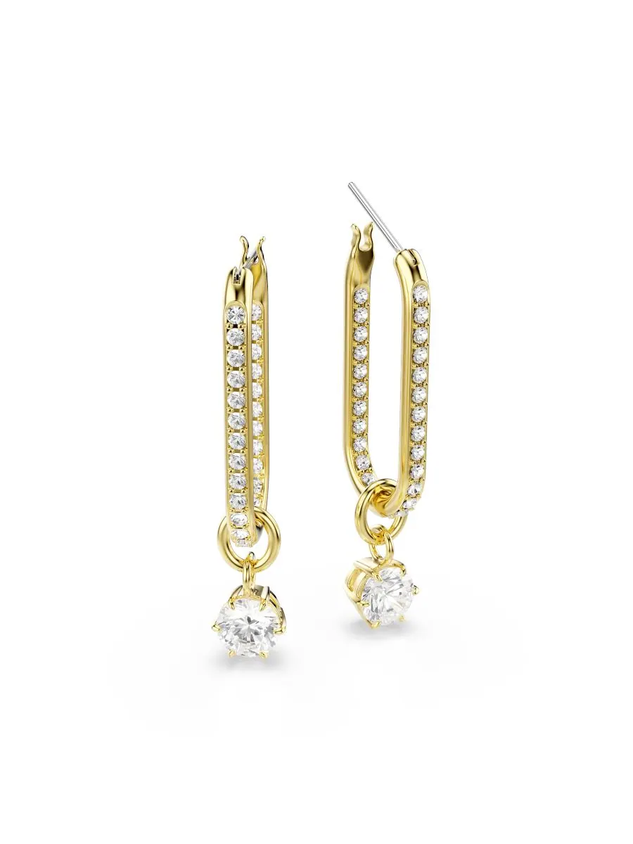 Серьги-подвески Constella с золотистым покрытием Swarovski — изображение 4 из 5, оттенок золото