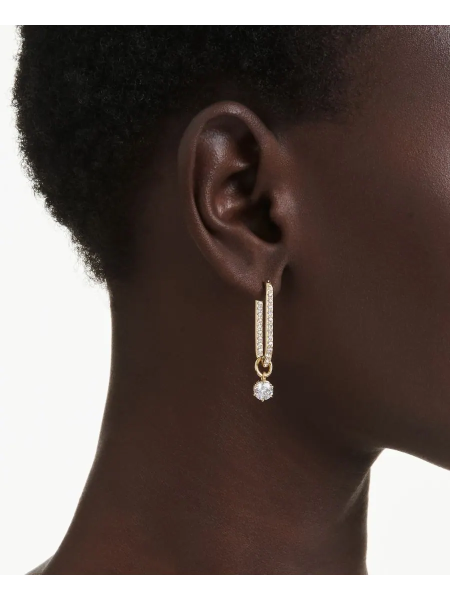 Серьги-подвески Constella с золотистым покрытием Swarovski — изображение 5 из 5, оттенок золото