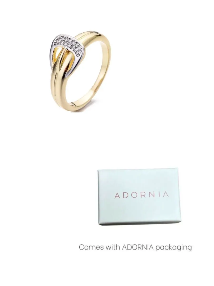 Кольцо с золотой пряжкой Adornia — изображение 2 из 4