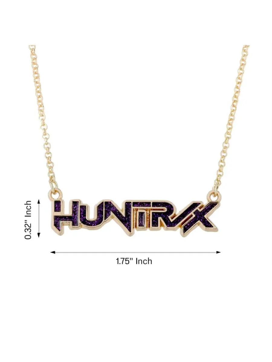 Кулон-подвеска Huntrix с цепочкой K-Pop Demon Hunters — изображение 5 из 7, оттенок золотистый