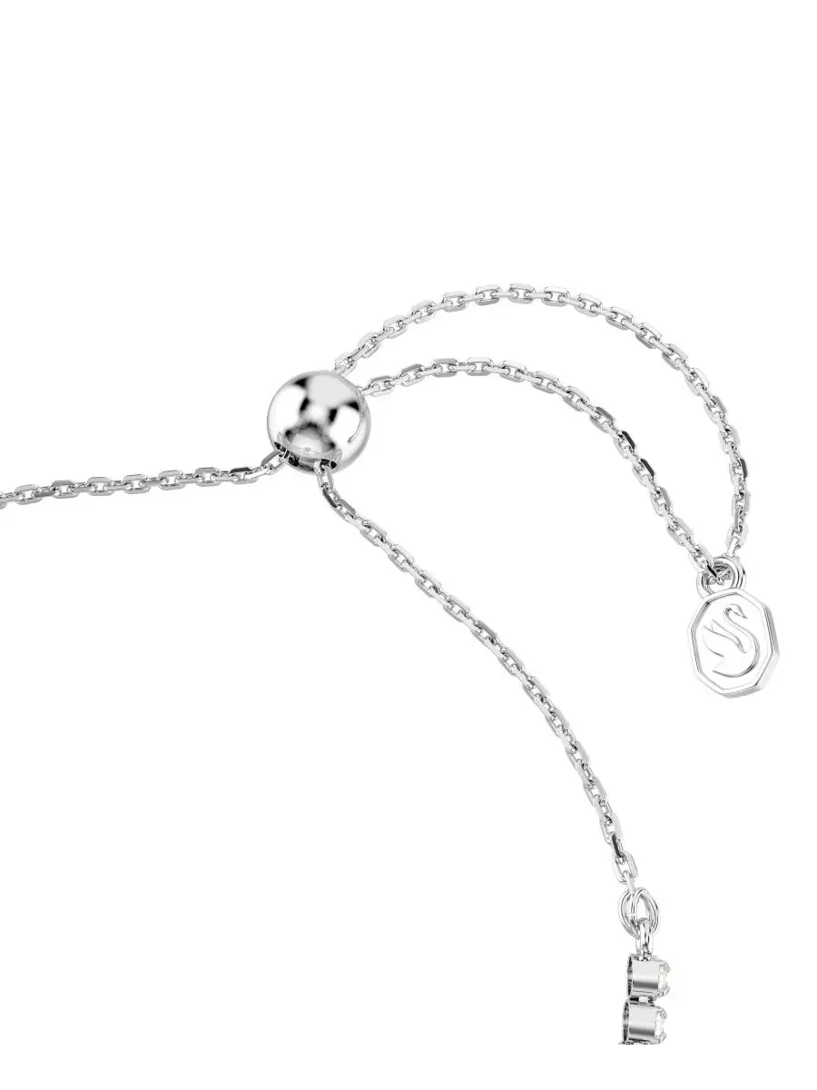 Браслет с подвеской-сердцем и стрелой, Mixed Cuts, Heart with Arrow Swarovski — изображение 3 из 6, оттенок белый