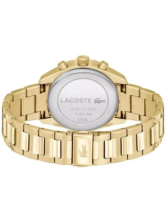 Мужские тонкие часы Boston из стали с ионным покрытием, позолоченные, 42 мм Lacoste — изображение 3 из 4, оттенок золото