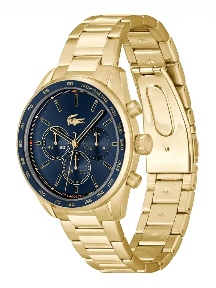 Мужские часы Boston Ionic Plated Thin Gold Steel Watch 42 мм Lacoste — изображение 2 из 8