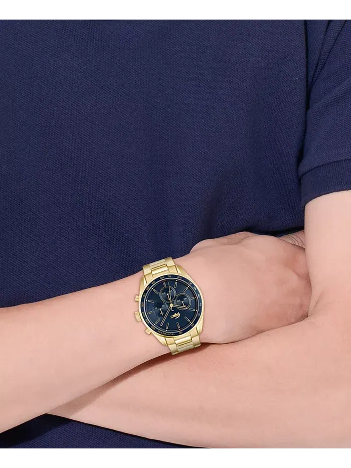 Мужские часы Boston Ionic Plated Thin Gold Steel Watch 42 мм Lacoste — изображение 4 из 8