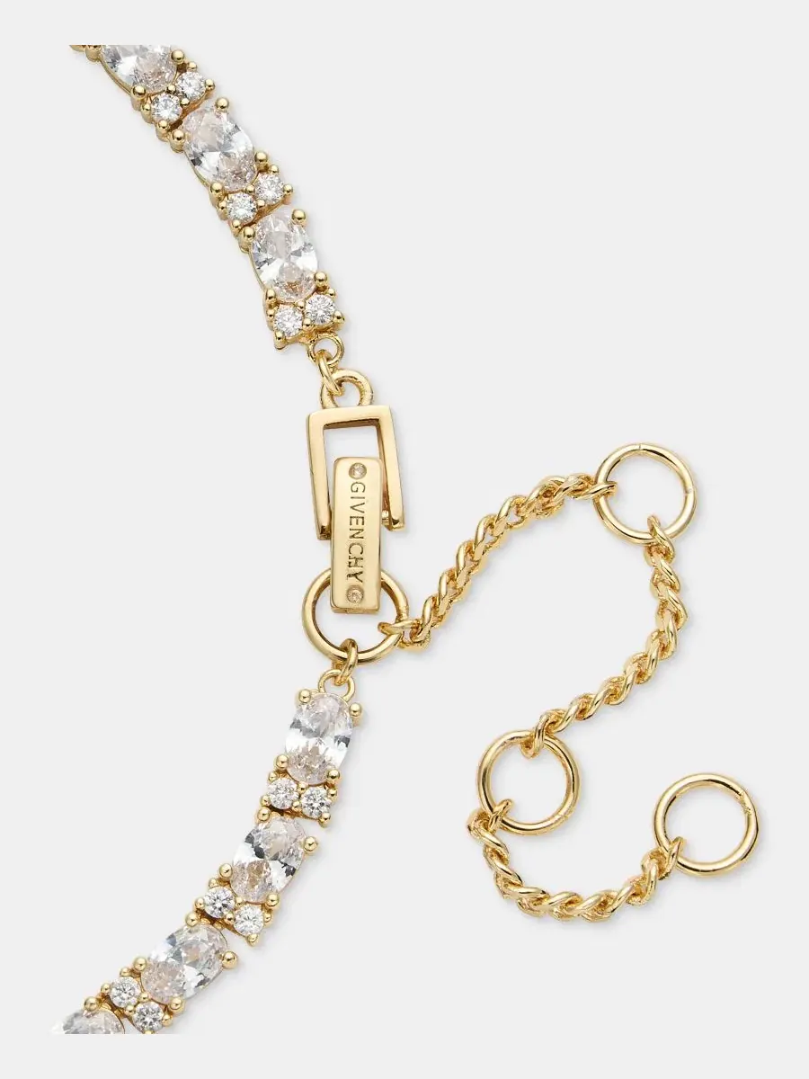 Колье с кубическим цирконием, длина 40 см + удлинитель 7,5 см Givenchy — изображение 3 из 5, оттенок белый
