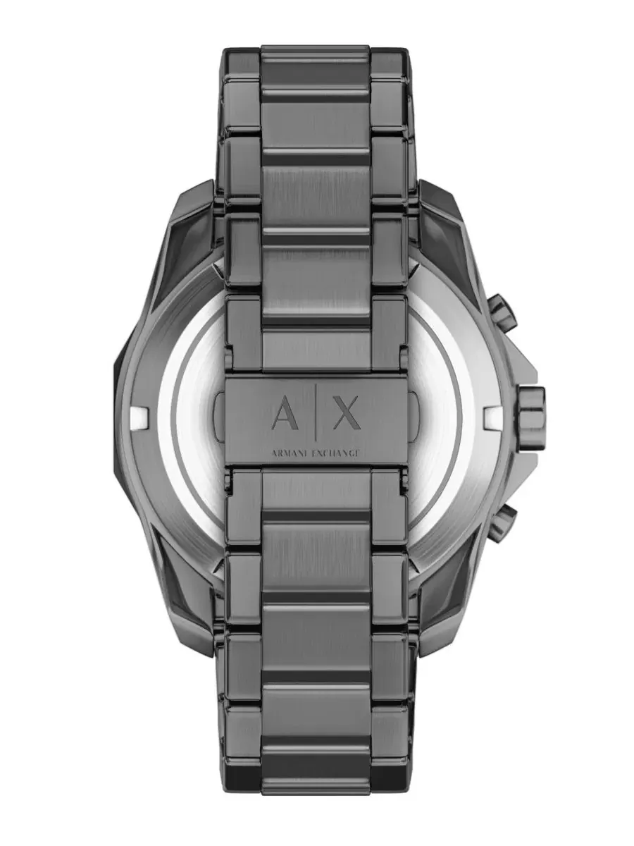 Мужские кварцевые часы-хронограф Armani Exchange, цвет «оружейная сталь», корпус 44 мм A|X Armani — изображение 3 из 7