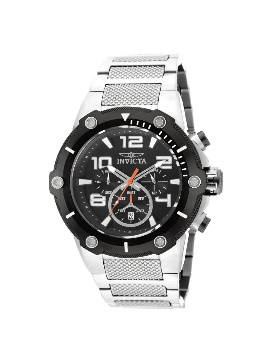 Часы Speedway Quartz Chronograph с циферблатом 19528 Invicta, нержавеющая сталь