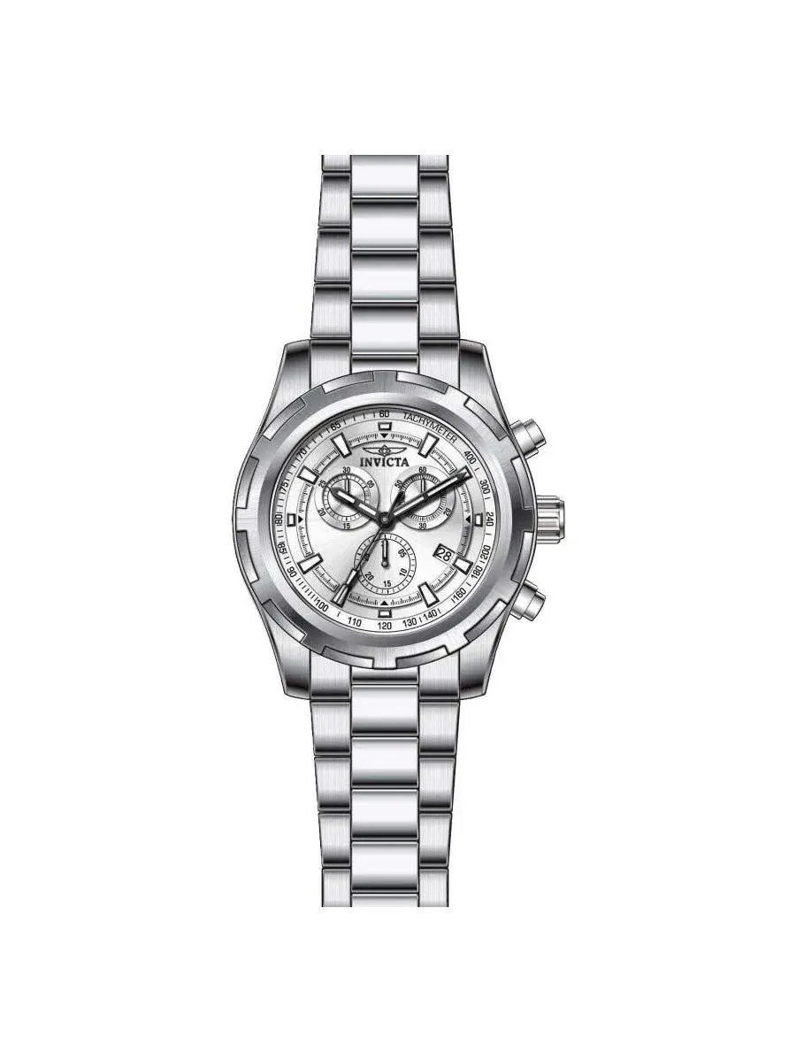 Мужские кварцевые часы-хронограф 17721 Specialty с циферблатом Invicta — изображение 2 из 3, оттенок серебряный