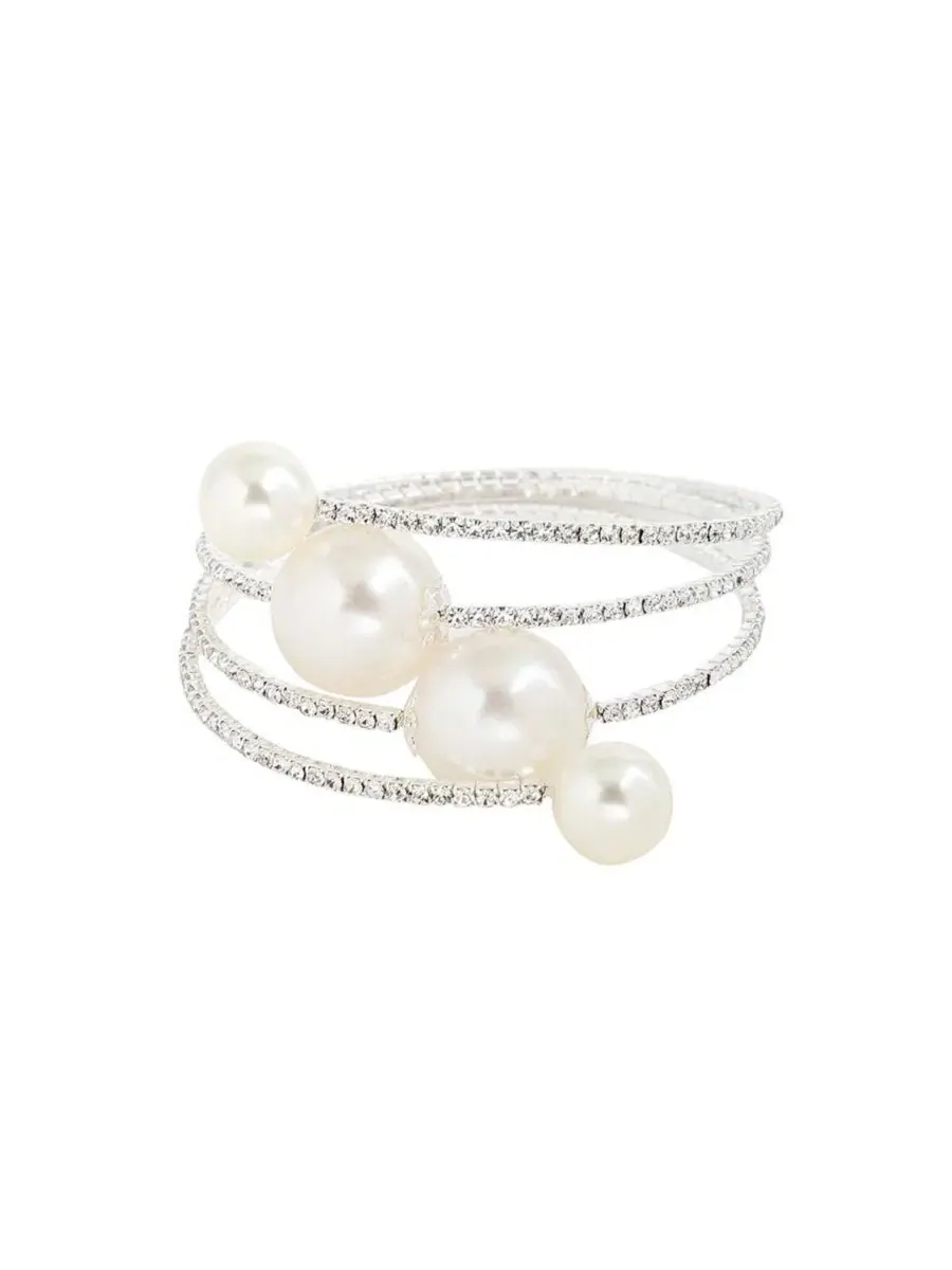 Браслет с жемчугом Gold Plated Pearl SOHI — изображение 1 из 7, оттенок белый