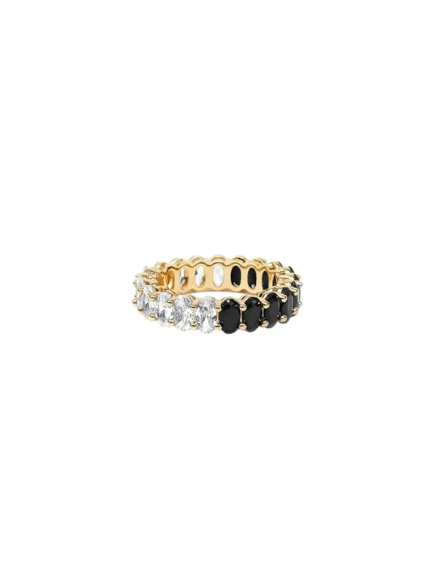 Кольцо Morrisa Bold Crystal Statement с кристаллами, золотое Bearfruit Jewelry — изображение 1 из 3, оттенок золотистый