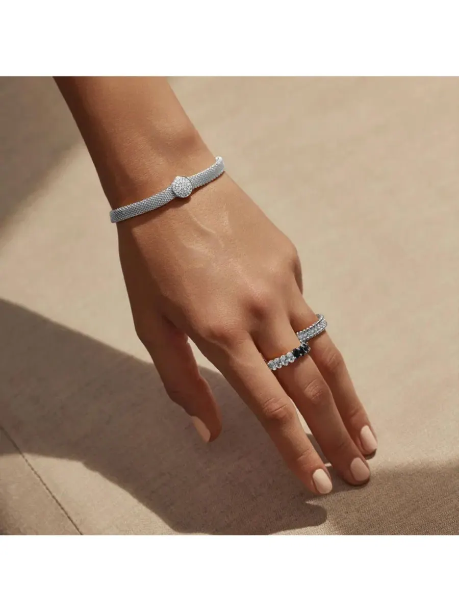 Кольцо Morrisa Bold Crystal Statement Trendy Unique Bearfruit Jewelry — изображение 3 из 3, оттенок серебряный