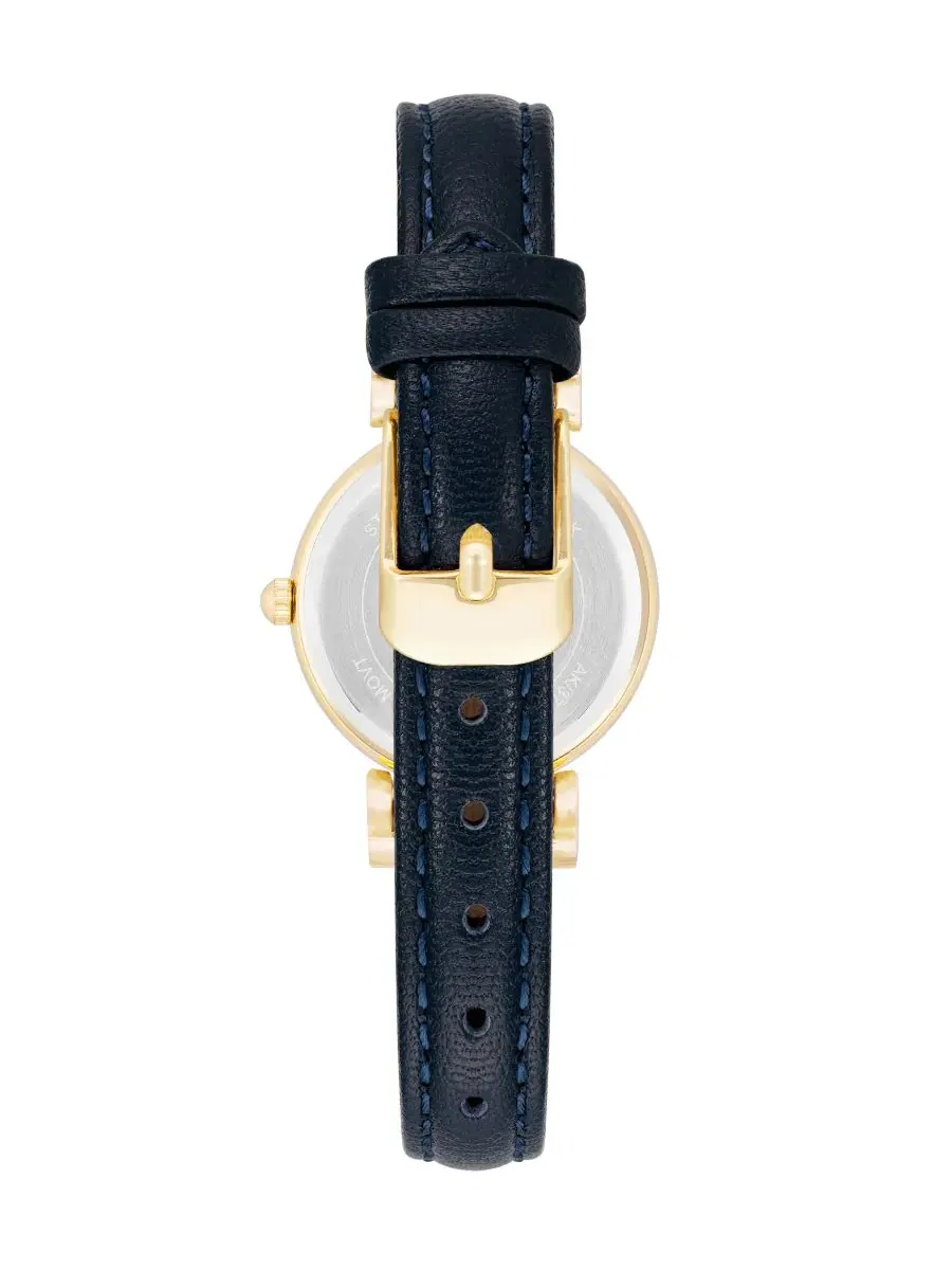 Женские часы с кожаным ремешком, 28 мм Anne Klein — изображение 2 из 3, оттенок золотистый
