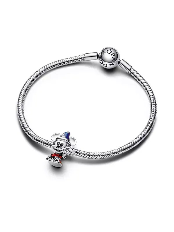 Шарм Микки из кубического циркония Disney «Ученик чародея» Pandora — изображение 3 из 3, оттенок мульти