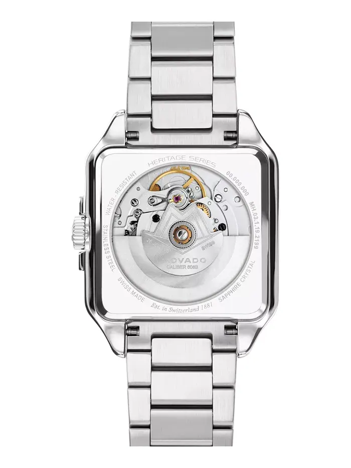 Мужские часы 1917 Swiss Automatic из нержавеющей стали, 35x45.2 мм Movado — изображение 3 из 3