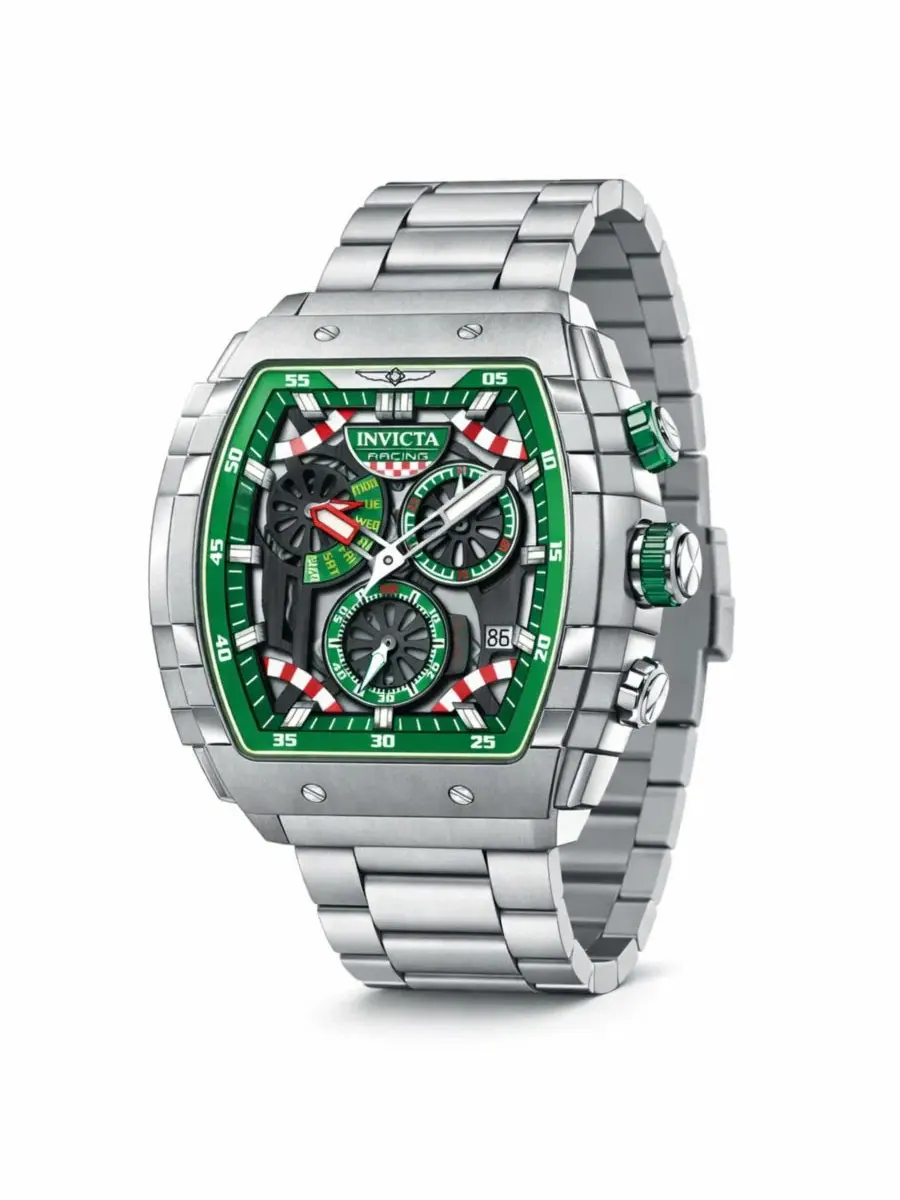Наручные часы Invicta Racing Quartz VD86 Plastic, Skeleton, Metal Dial Watch — изображение 1 из 3, оттенок сталь
