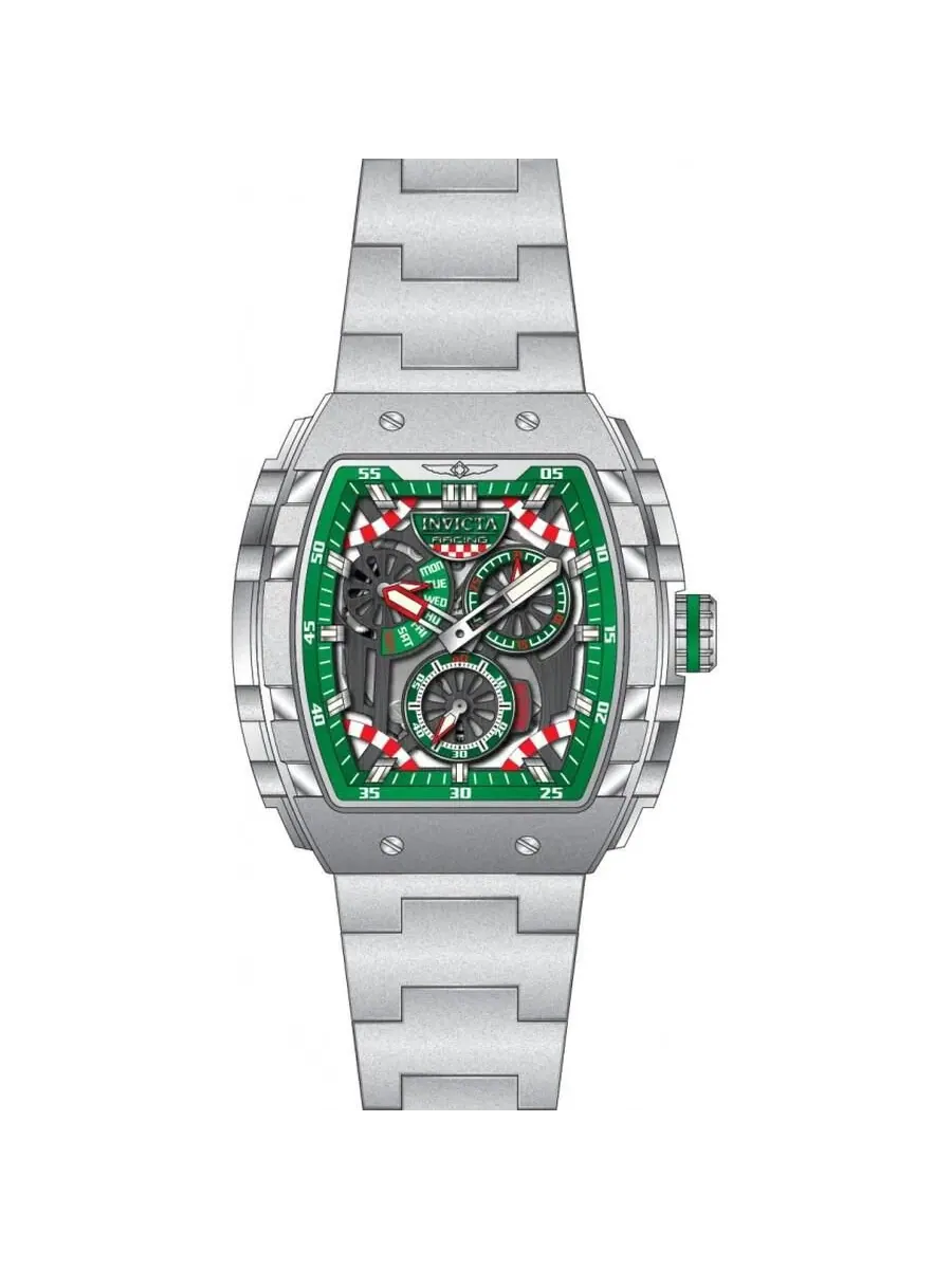 Наручные часы Invicta Racing Quartz VD86 Plastic, Skeleton, Metal Dial Watch — изображение 2 из 3, оттенок сталь