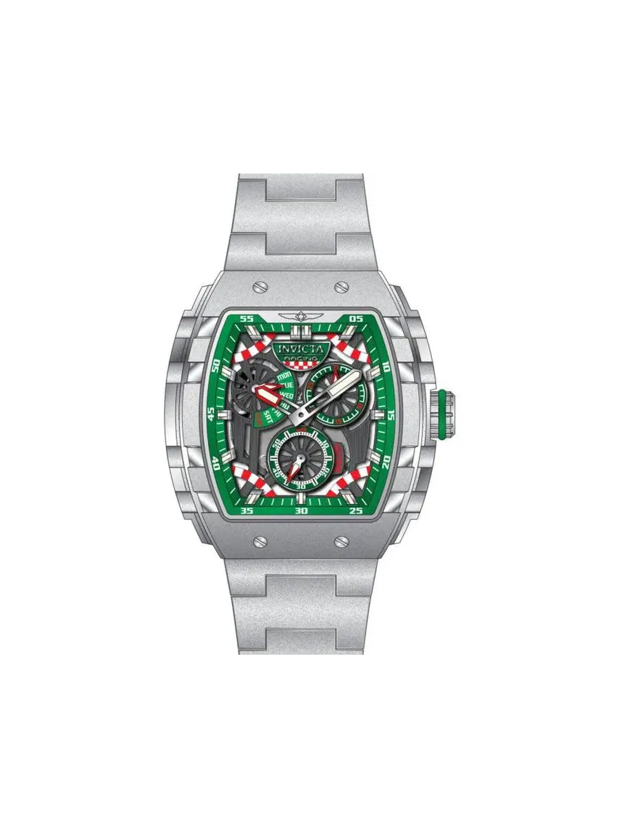 Наручные часы Invicta Racing Quartz VD86 Plastic, Skeleton, Metal Dial Watch — изображение 3 из 3, оттенок сталь