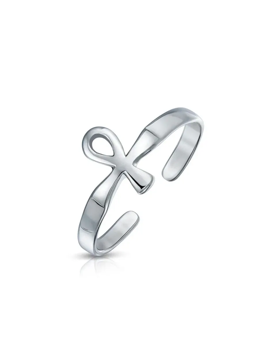 Комплект колец на палец ноги с Анкхом и кельтским узлом, серебро 925 пробы Bling Jewelry — изображение 5 из 6