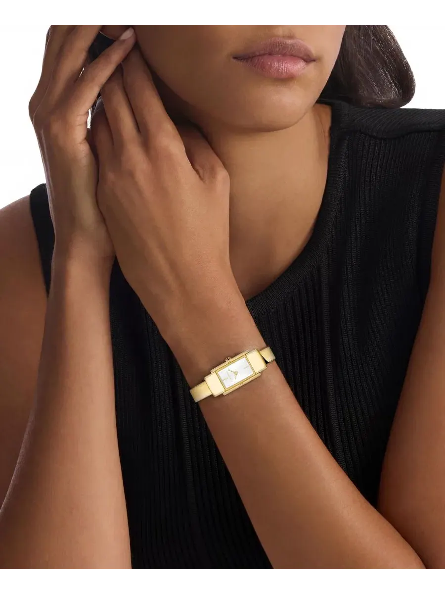 Женские часы-браслет Moderne Gold-Tone Stainless Steel Bangle Bracelet Watch 15mm Calvin Klein — изображение 4 из 5