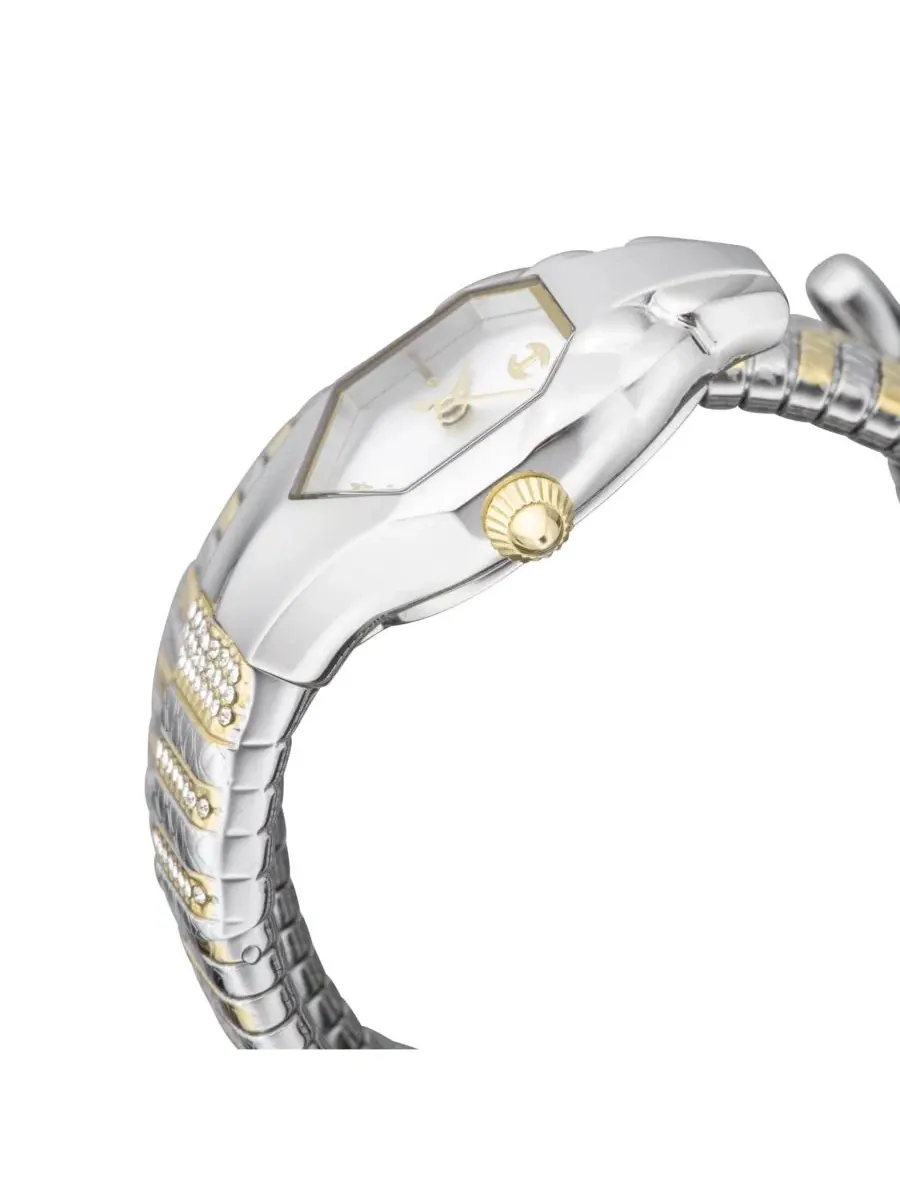 Женские часы Glam Snake с кварцевым механизмом, корпус из стали 316L, браслет из нержавеющей стали — изображение 2 из 3