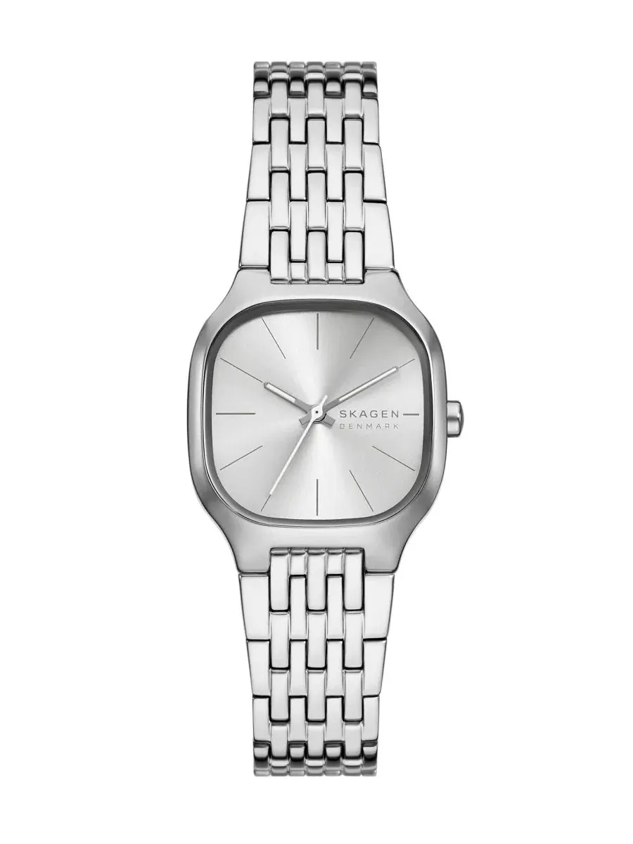 Женские часы Mellem Lille Quartz Three-Hand Silver Stainless Steel Skagen — серебристый