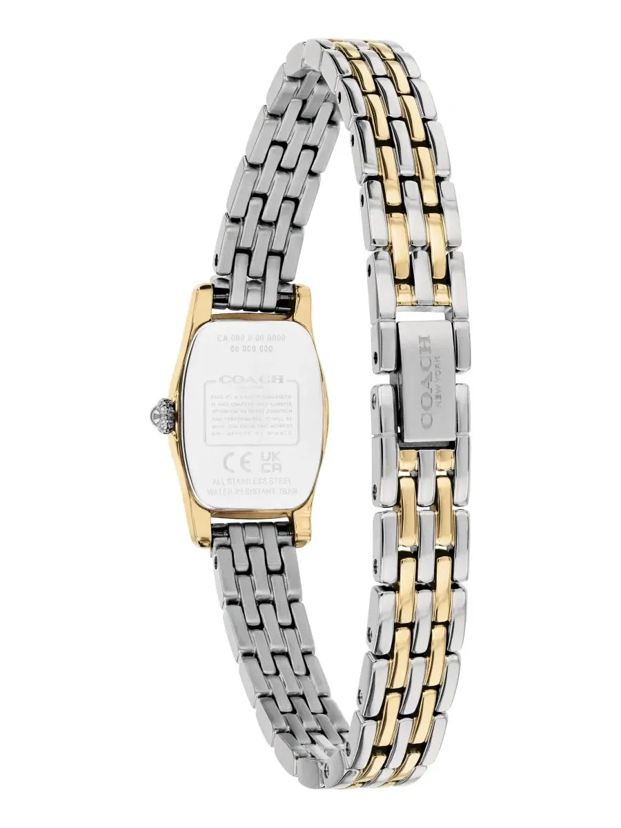Женские часы Greta Two-Tone Stainless Steel Bracelet Watch COACH — изображение 2 из 4, оттенок серебристый золотистый
