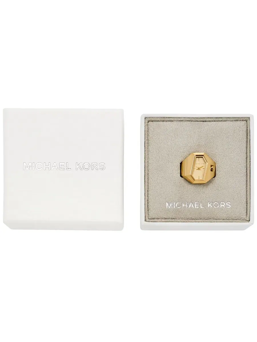 Женские часы Suri Quartz Two-Hand Gold Stainless Steel Ring Watch 22mm Michael Kors — изображение 3 из 7, оттенок золото