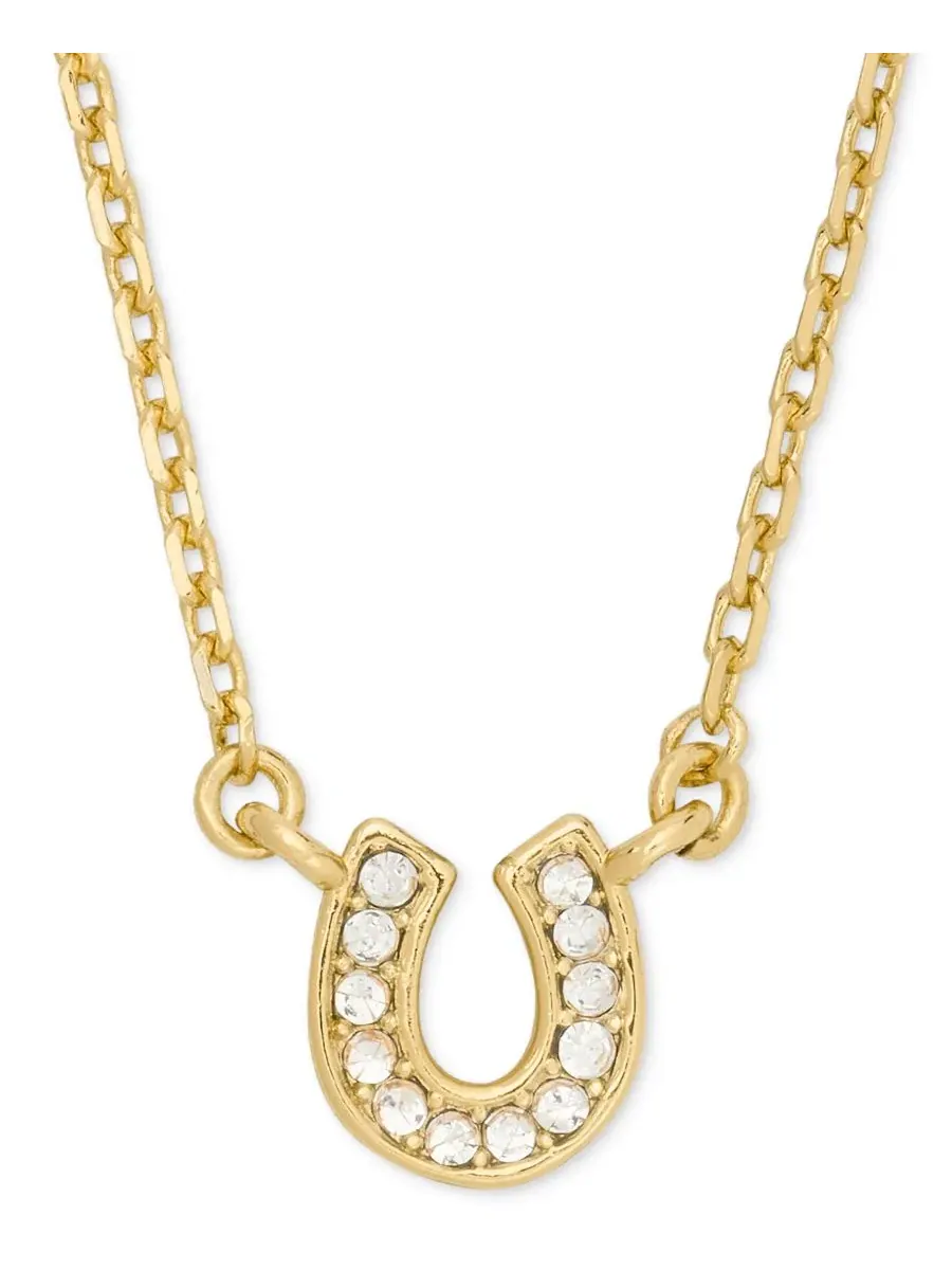 Подвеска с подковой из стразов You're a Gem kate spade new york — изображение 1 из 4, оттенок прозрачный/золотистый