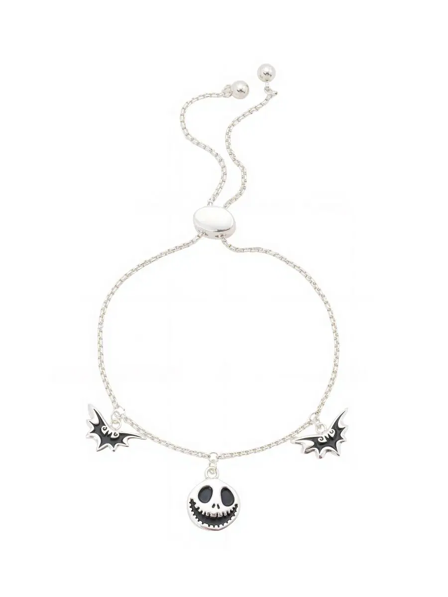 Браслет-боло с шармом Nightmare Before Christmas Disney — изображение 1 из 3, оттенок серебряный