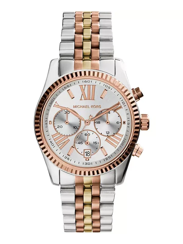Женские трехцветные часы Lexington из нержавеющей стали 38 мм Michael Kors — изображение 1 из 4, оттенок мульти