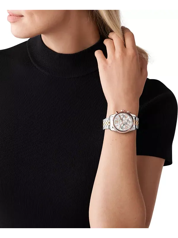 Женские трехцветные часы Lexington из нержавеющей стали 38 мм Michael Kors — изображение 4 из 4, оттенок мульти