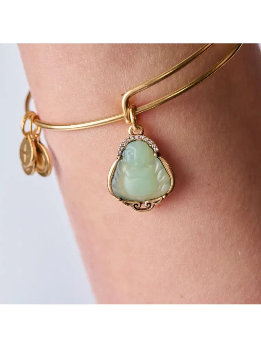 Браслет с подвеской в виде Будды Alex And Ani — изображение 3 из 3, оттенок золото