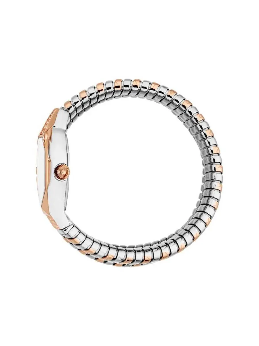 Женские часы Ambra Quartz Two Tone Stainless Steel Bracelet Watch Just Cavalli — изображение 2 из 3, оттенок розовый