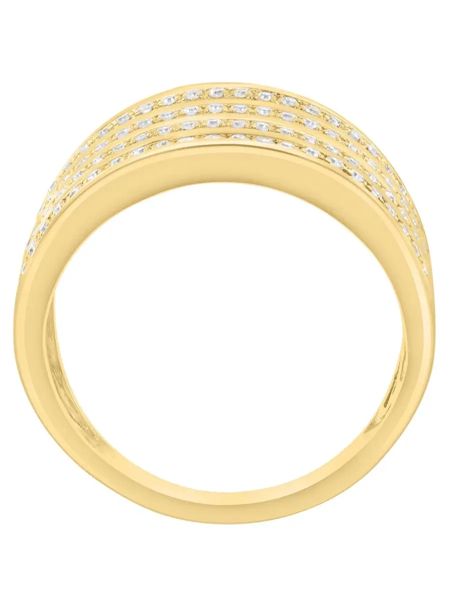 Кольцо с бриллиантом (1/3 ct. t.w.) из желтого золота 14к, Diamond (1/3 ct. t.w.) Ring EFFY — изображение 2 из 4