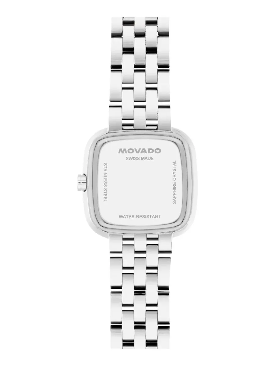 Женские часы Museum Classic Cushion Swiss Quartz Stainless Steel Movado — изображение 3 из 4, оттенок серебряный