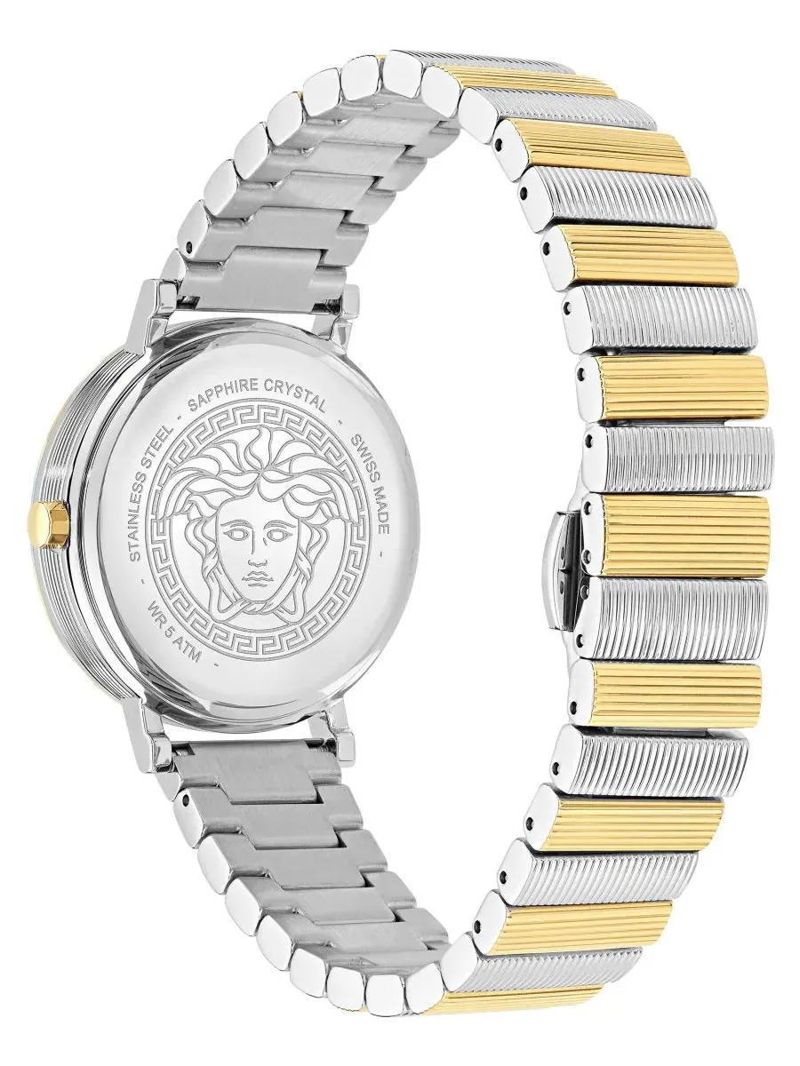 Женские часы V-Libra Two-Tone Stainless Steel Bracelet Watch 35mm Versace — изображение 3 из 3, оттенок мульти