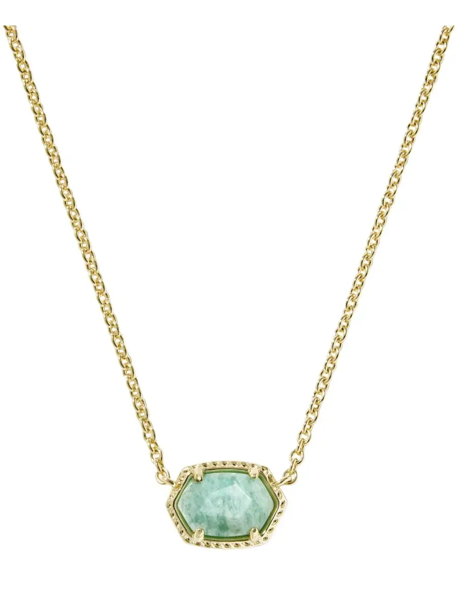 Подвеска Daphne с амазонитом, 14k золотое покрытие на латуни Kendra Scott — изображение 1 из 3, оттенок синий