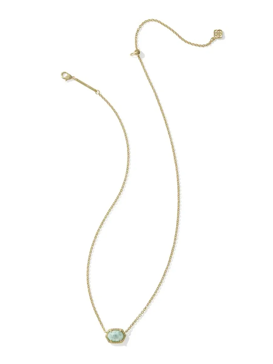 Подвеска Daphne с амазонитом, 14k золотое покрытие на латуни Kendra Scott — изображение 2 из 3, оттенок синий