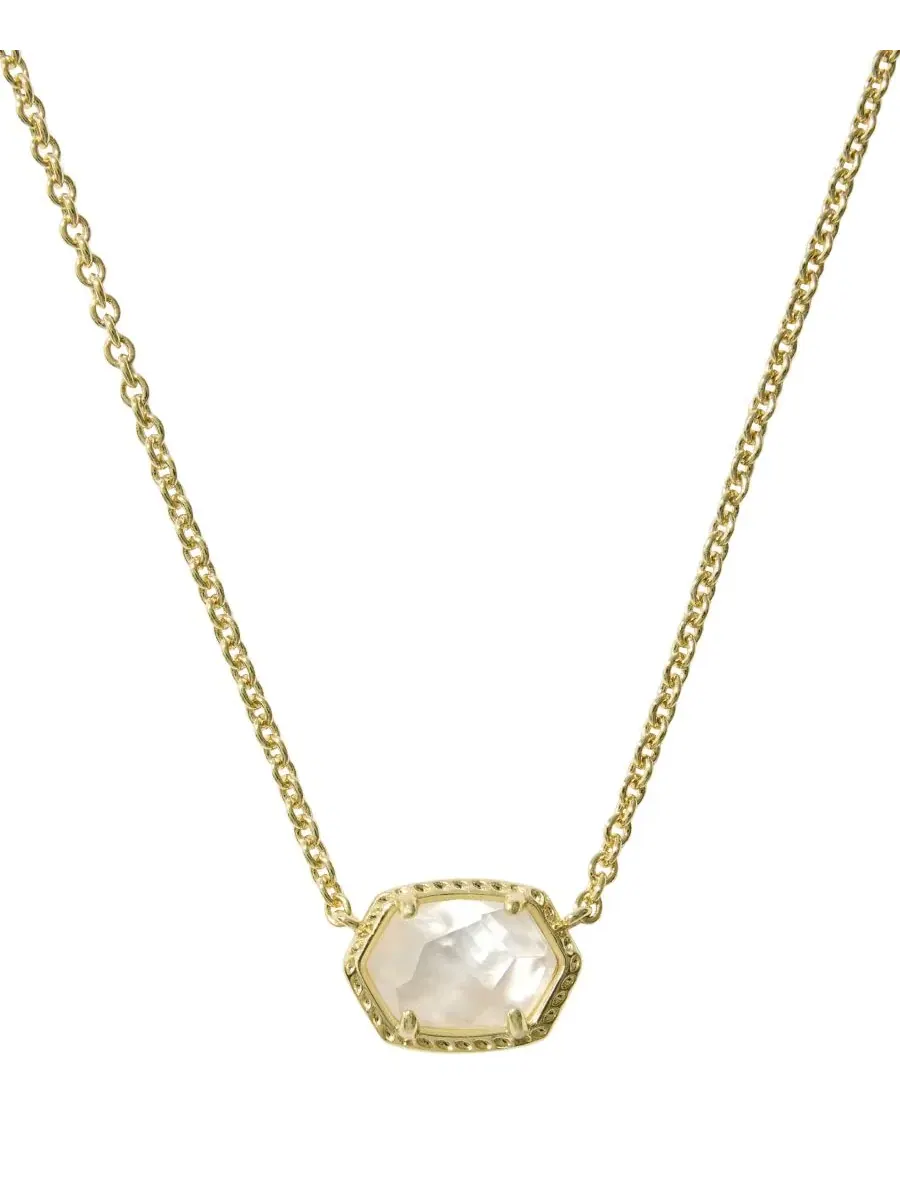 Подвеска-кулон Daphne Amazonite 14k Gold-Tone Over Brass Kendra Scott — изображение 1 из 3, оттенок белый