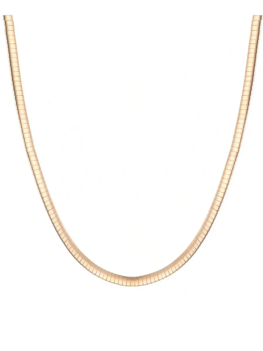 Ожерелье с цепью омега, 18k золото ADORNIA — изображение 2 из 5