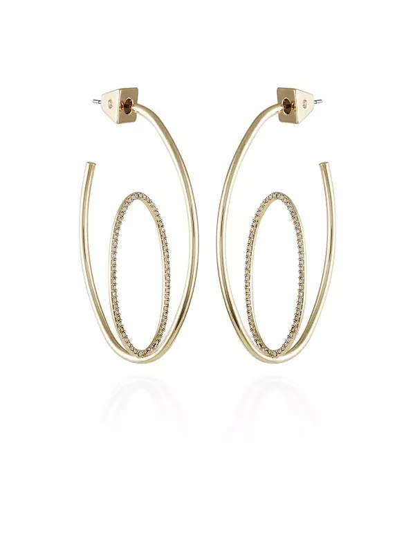 Двойные серьги-кольца Orbital Vince Camuto