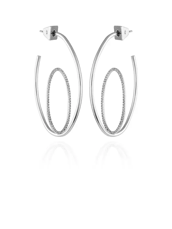 Двойные серьги-кольца Orbital Vince Camuto