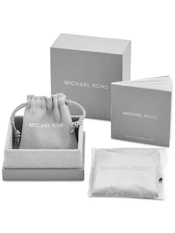 Браслет-Слайдер из стерлингового серебра с кубическим цирконием Michael Kors — изображение 4 из 4, оттенок золото