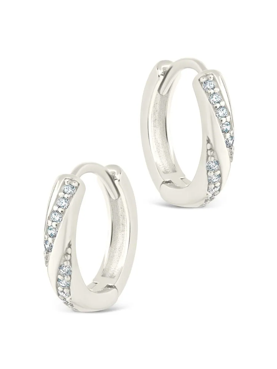 Серьги-кольца Adelise из стерлингового серебра Sterling Forever — изображение 3 из 5, оттенок серебряный
