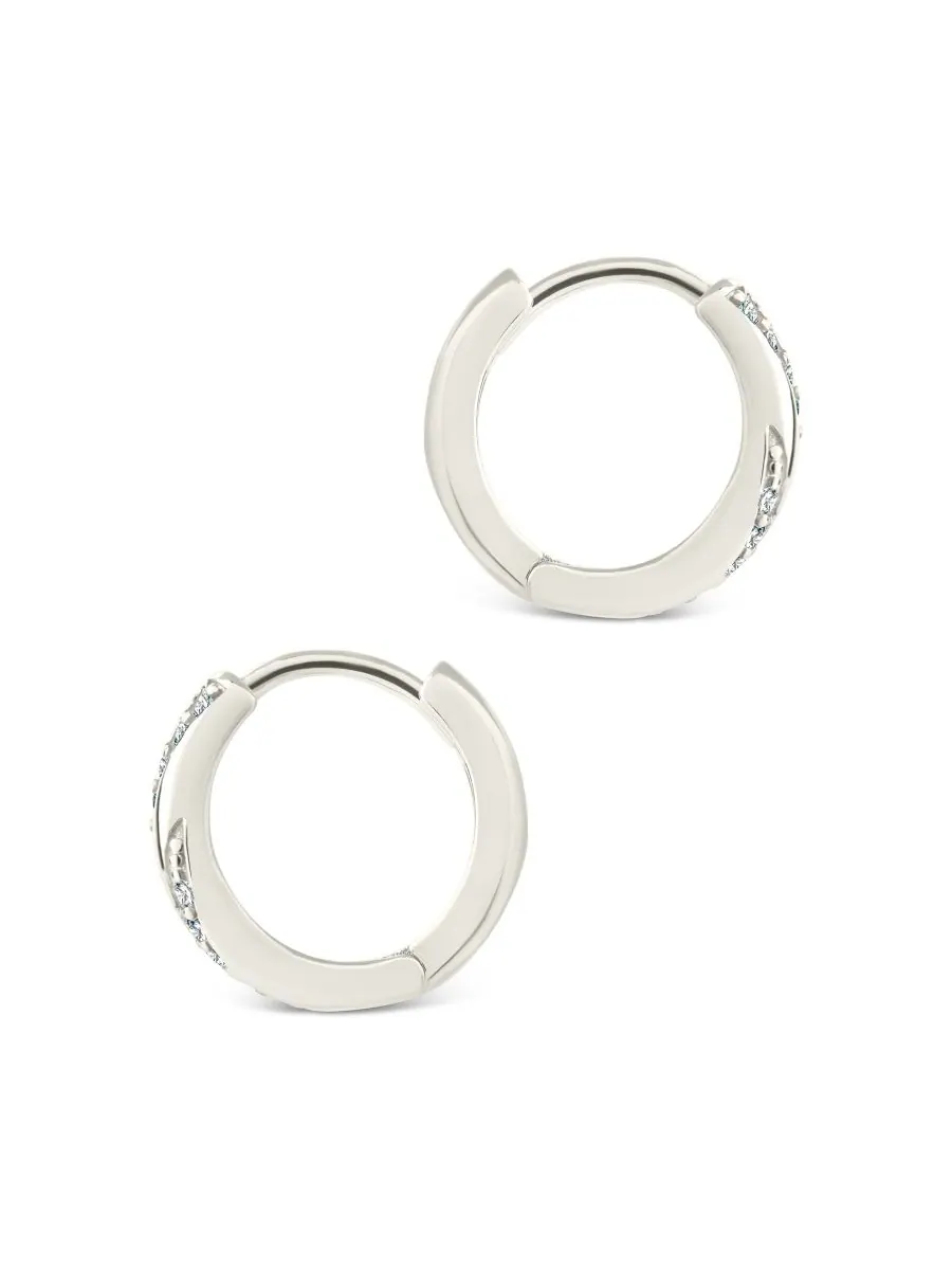 Серьги-кольца Adelise из стерлингового серебра Sterling Forever — изображение 4 из 5, оттенок серебряный