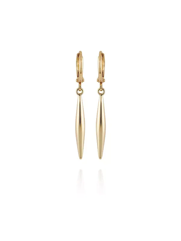 Золотистые серьги-подвески в форме копья Vince Camuto