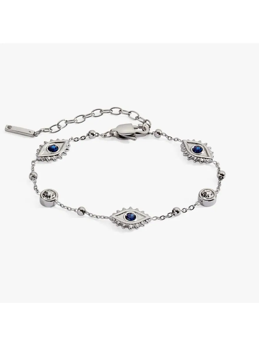 Браслет-цепочка с кристаллами, символизирующими сглаз Alex And Ani