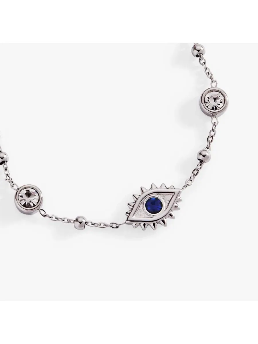 Браслет-цепочка с кристаллами, символизирующими сглаз Alex And Ani — изображение 2 из 3, оттенок нет цвета