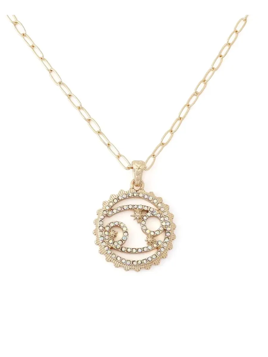 Комплект колье с подвеской-раком и подвеской из стекла Cancer Betsey Johnson — изображение 3 из 7, оттенок коралл