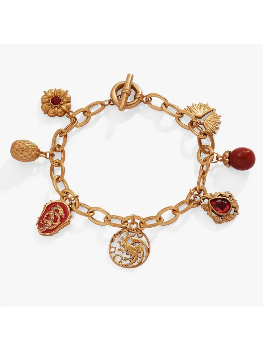 Браслет с несколькими подвесками HOUSE OF THE DRAGON Toggle Multi-Charm Bracelet Alex And Ani